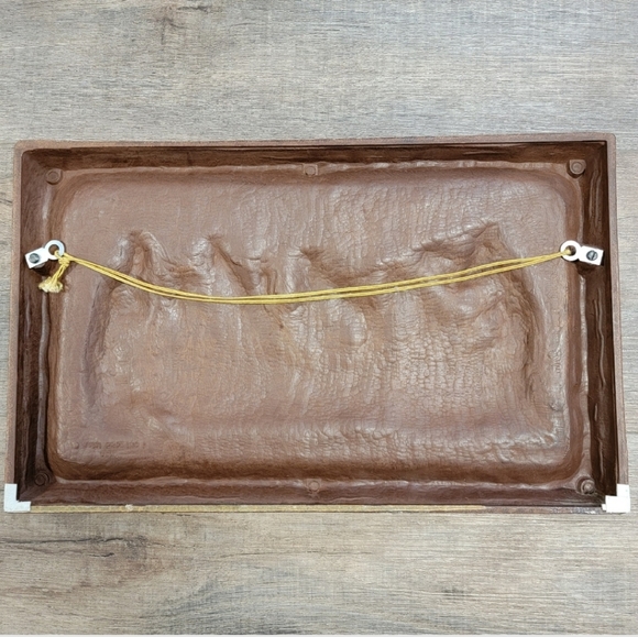 Last Supper Jesus 9x15 3D Wall Hanging Plaque Multi Prod Inc Made-USA Vintage - Picture 3 of 9